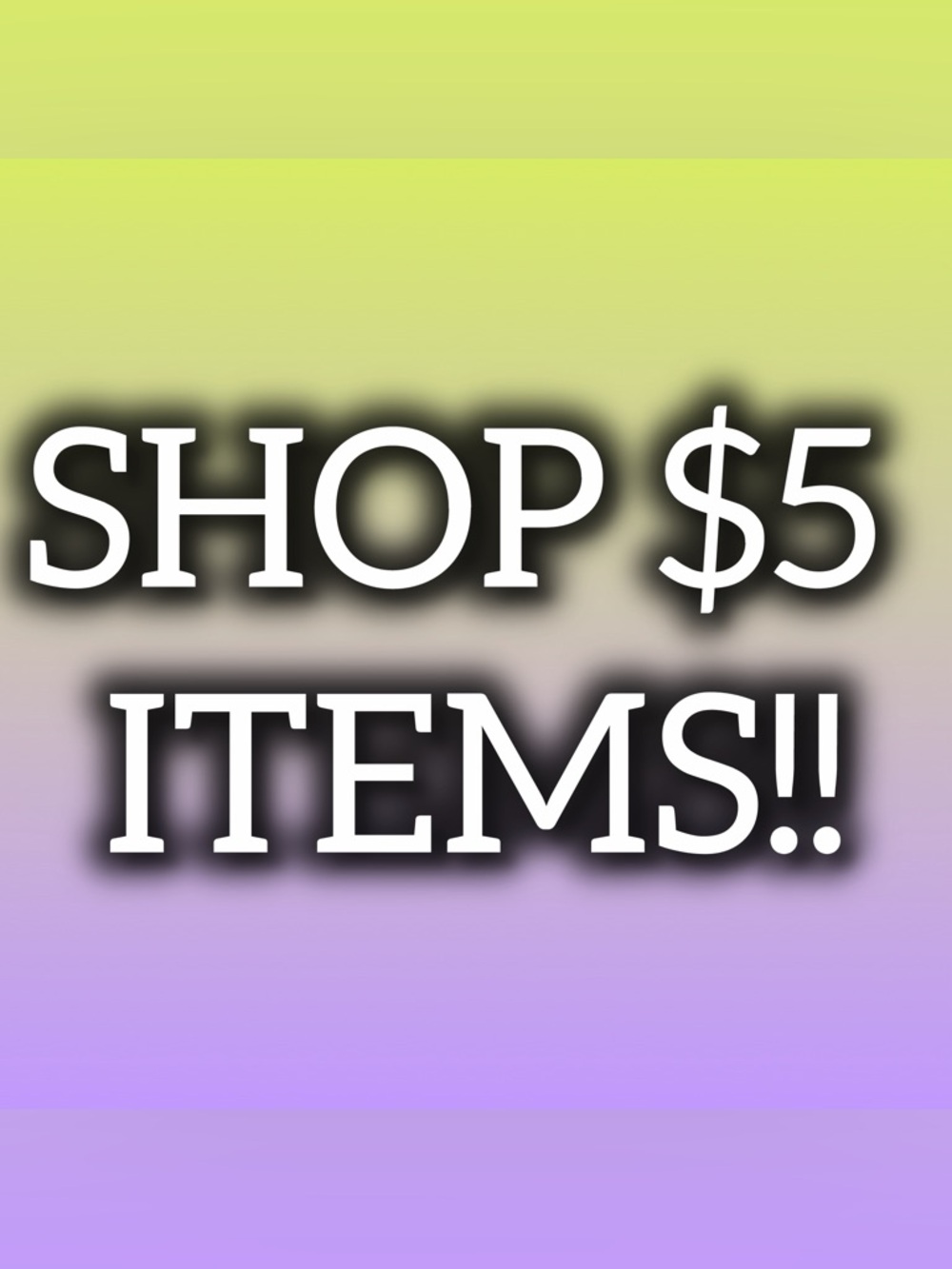 $5 ITEMS